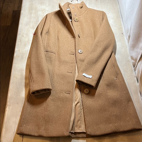 Calvin Klein Camel Wool Coat - Picture 4 of 4